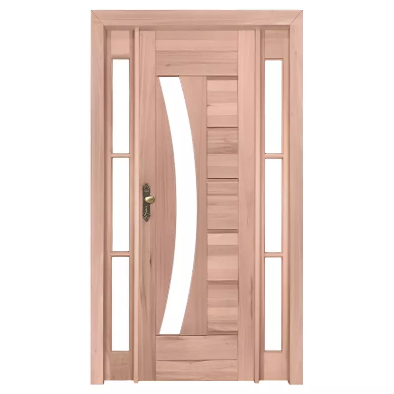 Porta de Madeira Maciça PE35 Com Batente Duplo de 12 CM Linha Gold de - 0